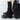 KNIT KNEE SOCKS CLASSIC BLACK SOLID COLOR