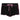 KNIT SHORTS ELEGANT BLACK COQUETTE WITH PINK STITCHING