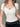 KNIT TOP WHITE BOW SHORT SLEEVE