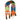 KNITTED FOX SCARF WITH COLORFUL DIAMOND PATTERN ACCESSORY