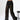 LACE PANTS ELEGANT STRAIGHT LEG KNIT TROUSERS