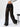 LACE PANTS ELEGANT STRAIGHT LEG KNIT TROUSERS