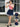 LACE TRIM DENIM MINI SKIRT CASUAL FASHION