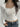 LACE TRIM SLIM FIT LONG-SLEEVED TIE-FRONT TOP