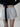 LACE TRIM STRIPED PAJAMA SHORTS WITH BLUE BOW LACE