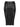 LACE-UP MIDI SKIRT - SLIM FIT BLACK FAUX LEATHER DESIGN