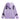 LAVENDER HOODED SWEATSHIRT WITH LOOSE FIT AND LETTER PRINT