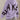 LAVENDER HOODED SWEATSHIRT WITH LOOSE FIT AND LETTER PRINT