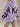LAVENDER HOODED SWEATSHIRT WITH LOOSE FIT AND LETTER PRINT