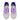 LAVENDER SNEAKERS WITH PURPLE LIGHTNING BOLT HIGH ROUND TOE DESIGN
