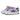 LAVENDER SNEAKERS WITH PURPLE LIGHTNING BOLT HIGH ROUND TOE DESIGN
