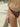 LEOPARD BIKINI RED TRIM HIGH STRETCH KNIT FABRIC