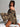 LEOPARD PRINT CROP TOP AND SHORTS SET FLARED SLEEVE LEOPARD
