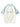 LIGHT BLUE ALPHABET MOTIFS CASUAL SHIRT LOOSE FIT