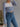 LIGHT BLUE CABLE KNIT CARDIGAN IN RETRO 2000S STYLE