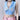 LIGHT BLUE FLORAL EMBROIDERED HALTER TOP FOR WOMEN