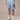 LIGHT BLUE MESH ATHLETIC SHORTS - BLUE LUXURY STREETWEAR