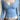 LIGHT BLUE RIBBED LONG-SLEEVE TOP CLASSIC SLIM FIT