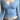 LIGHT BLUE RIBBED LONG-SLEEVE TOP CLASSIC SLIM FIT