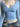 LIGHT BLUE RIBBED LONG-SLEEVE TOP CLASSIC SLIM FIT