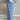 LIGHT BLUE SATIN MAXI SKIRT WITH ELEGANT SLIM FIT