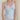 LIGHT BLUE STRIPED HALTER TOP WITH DELICATE LACE EMBELLISHED DETAILS
