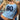 LIGHT BLUE TANK TOP WITH 80S DIGITAL PRINT Y2K STYLE CAMI