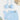LIGHT BLUE THREE-PIECE SWIMSUIT WITH CONTRAST MESH DETAIL