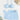LIGHT BLUE THREE-PIECE SWIMSUIT WITH CONTRAST MESH DETAIL