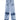 LIGHT BLUE TIE-DYE JEANS SP240325YAFO FLATTERING MID-WAIST PANT