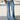 LIGHT BLUE WIDE-LEG JEANS WITH LOOSE FIT FLARE LEG DESIGN