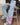 LIGHT BLUE WIDE-LEG JEANS WITH PINK BUTTERFLY PATCHES