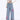 LIGHT BLUE WIDE-LEG JEANS WITH PINK BUTTERFLY PATCHES