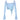 LIGHT BLUE WRAP-FRONT CROP TOP FOR WOMEN