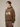 LIGHT BROWN OVERSIZED HOODIE WITH MOUNTAIN AND LAKE GRAPHIC