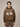 LIGHT BROWN OVERSIZED HOODIE WITH MOUNTAIN AND LAKE GRAPHIC