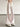 LIGHT PINK FLARED PANTS COTTON KNIT SPRING SUMMER