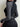 LONG SLEEVE CROP ZIP-UP TOP IN BLACK AND GRAY