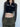 LONG SLEEVE CROP ZIP-UP TOP IN BLACK AND GRAY