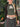 LONG SLEEVE SHIRT WITH STARS IN GREEN AND BROWN - Y2K SLIM FIT