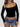 LONG-SLEEVED TOP WITH SPAGHETTI STRAPS AND LACE TRIM Y2K SMOCK