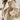 LOOSE FIT BEIGE SHERPA-TRIMMED JACKET FOR COLD WEATHER