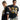 LOOSE FIT BLACK AND GOLD JERSEYS WITH CREW NECK DESIGN
