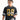LOOSE FIT BLACK AND GOLD JERSEYS WITH CREW NECK DESIGN