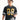 LOOSE FIT BLACK AND GOLD JERSEYS WITH CREW NECK DESIGN