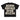 LOOSE FIT SHORT BLACK T-SHIRT - BORN BROKE DIE RICH DESIGN