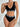 LOVE ALPHABET PANEL SWIMSUIT SEXY TWO-PIECE