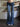 LOW-RISE FLARE JEANS IN BLUE - Y2K LOW WAIST DENIM - S - Sweetheart Supplies