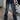 LOW-RISE FLARE JEANS IN DARK WASH - FADED LOW WAIST STYLE