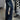 LOW-RISE FLARE JEANS IN DARK WASH - FADED LOW WAIST STYLE